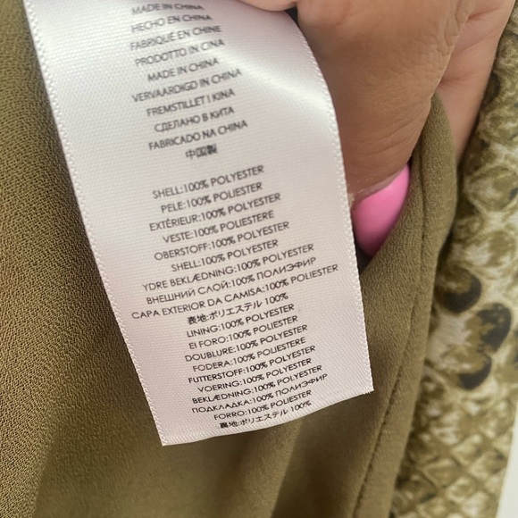 Michael Kors Snakeprint Strapless Mini Dress NWT - Picture 9 of 10